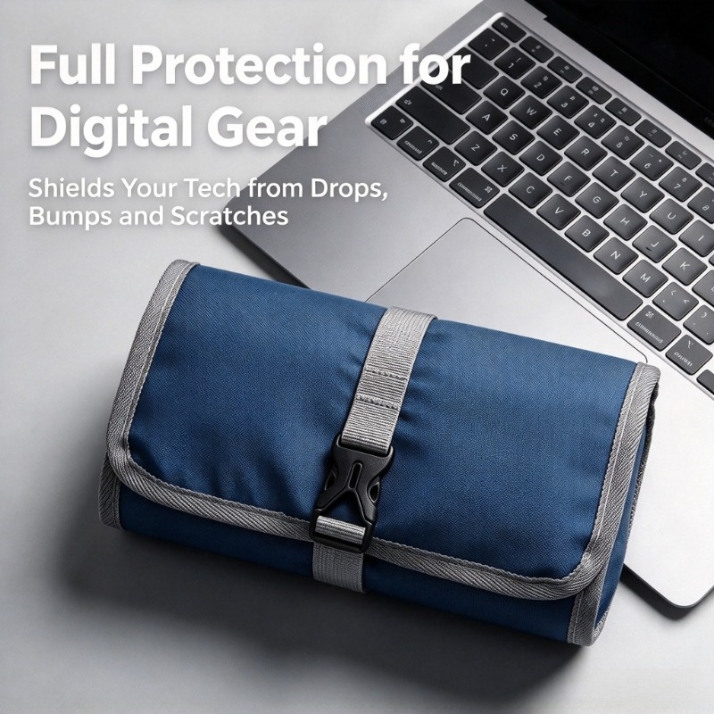 Tech Accessories Travel Organizer Pouch - Reistas met grote capaciteit voor kabels,